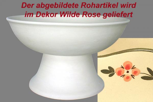 Obstschale mit Fuß Wilde Rose