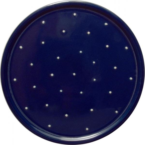 Plate 20 round blue 1 point