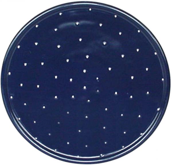 Plate 20 round blue 1 point