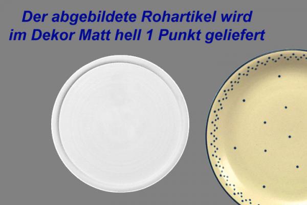 Platte 20 rund matt hell 1 Punkt