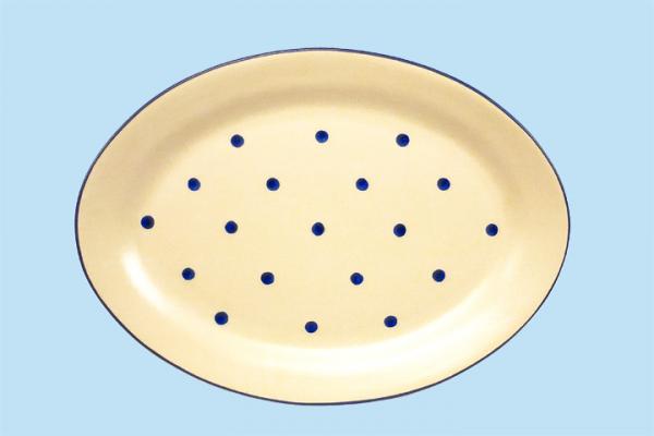 Platte 29 oval Elli blau