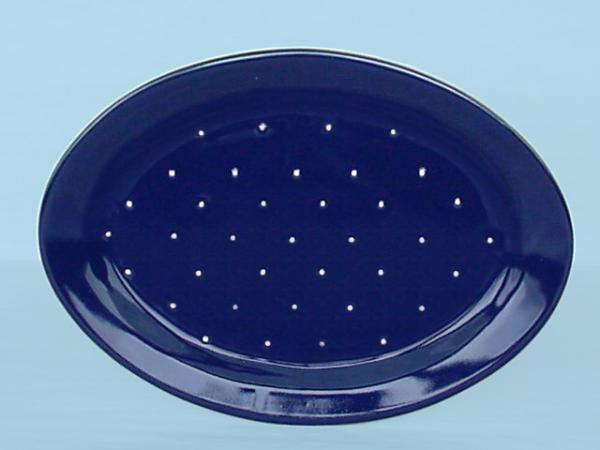 Platte 29 oval blau 1 Punkt