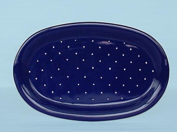 Platte 37 oval blau 1 Punkt