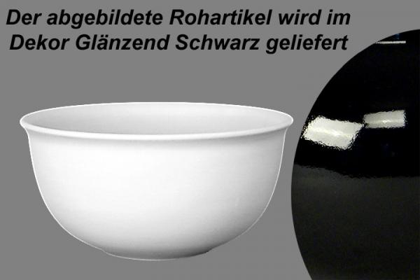 Salatschüssel 13 glänzend schwarz