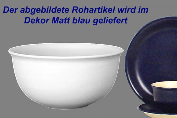 Salatschüssel 17 matt blau