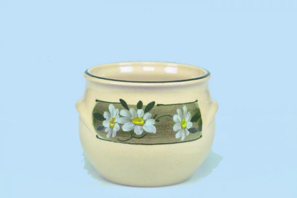 Schmalztopf 150 ml Dekor Margueritenblume