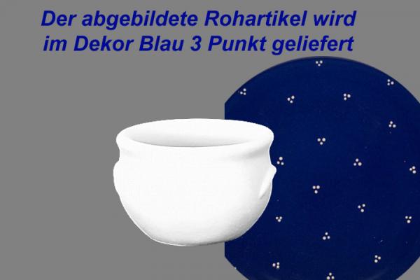 Schmalztopf 100 ml blau 3 Punkt