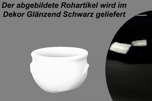 Schmalztopf 100 ml glänzend schwarz