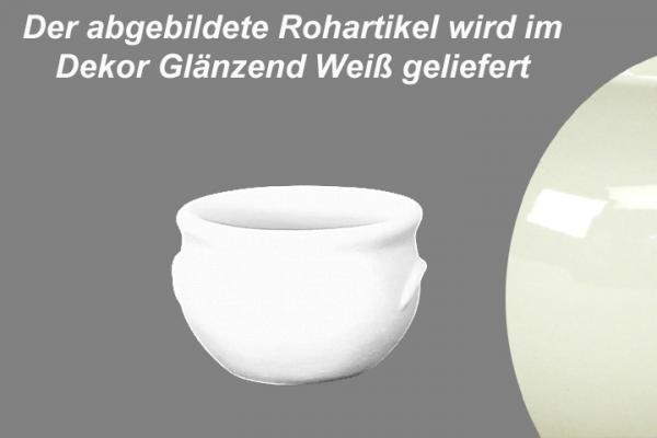 Schmalztopf 50 ml glänzend weiß