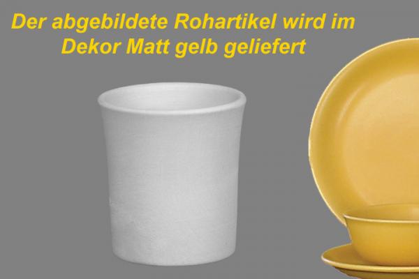 Schnaps-/Eierbecher matt gelb