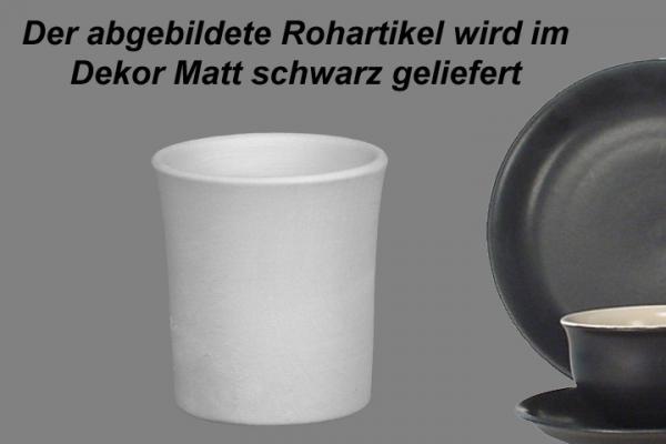 Schnaps-/Eierbecher matt schwarz