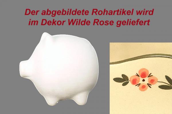 Sparschwein mittel Wilde Rose