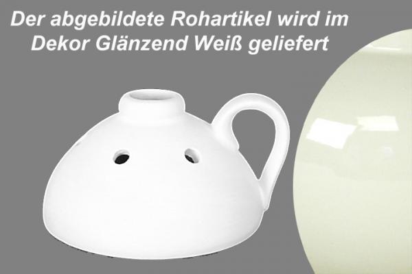 Steckvase glänzend weiß