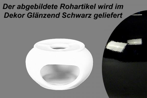 Stövchen klein glänzend schwarz