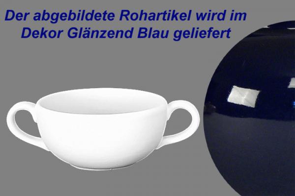 Suppentasse obere glänzend blau