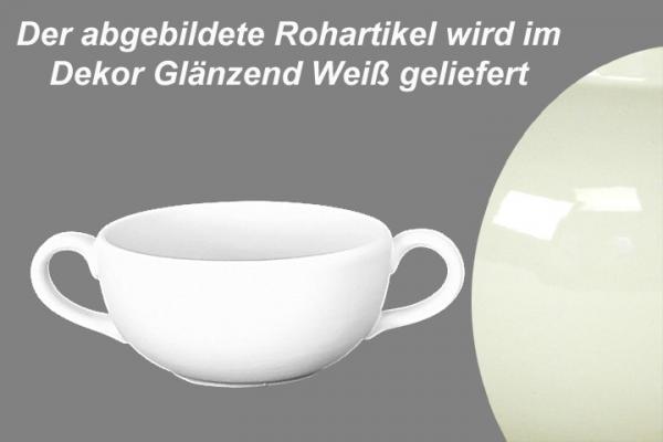 Suppentasse obere glänzend weiß