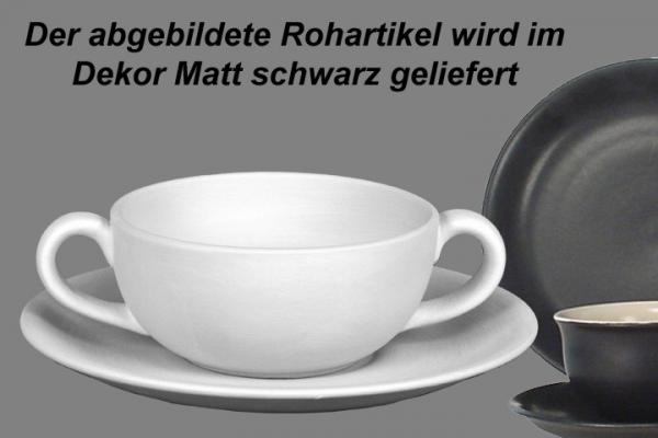 Suppentasse komplett matt schwarz