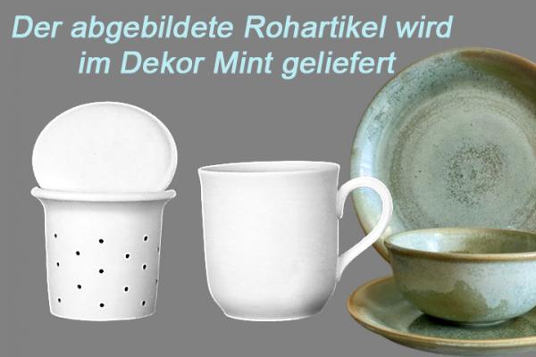 Teebecher mit Sieb und Deckel Mint