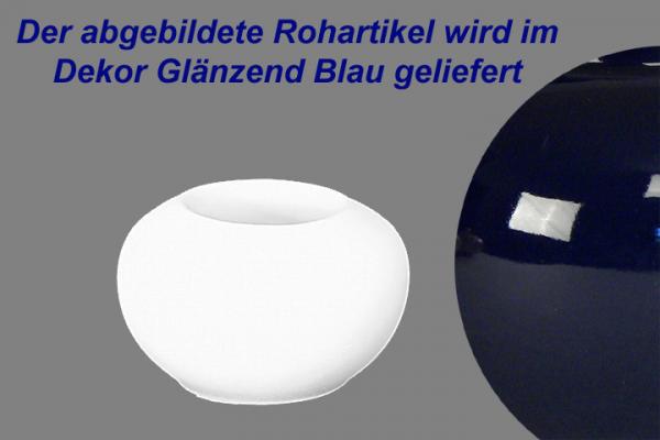 Teelicht glänzend blau