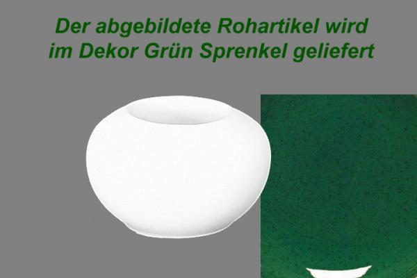 Teelicht grün Sprenkel