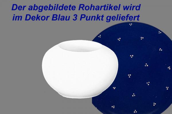 Teelicht blau 3 Punkt