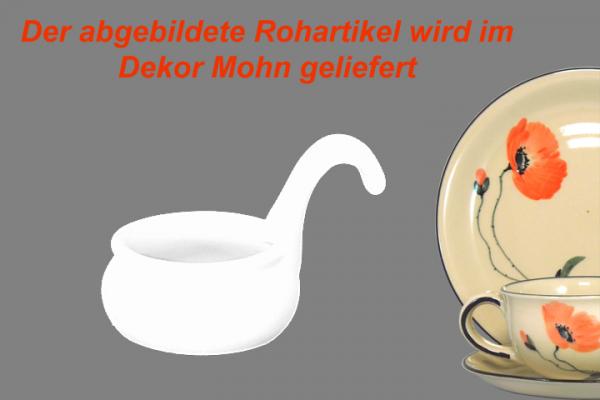 Teelicht mit Henkel Mohn