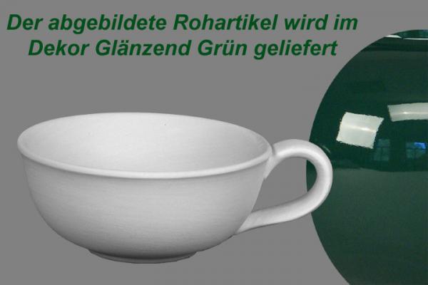 Teeschale glänzend grün