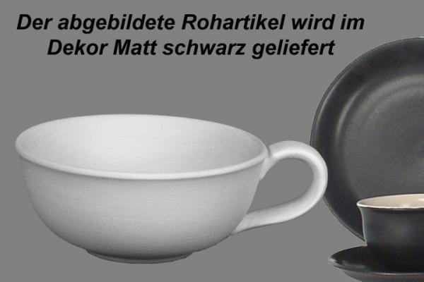 Teeschale matt schwarz