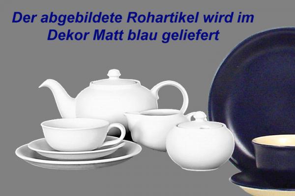 Teeservice 15-teilig matt blau