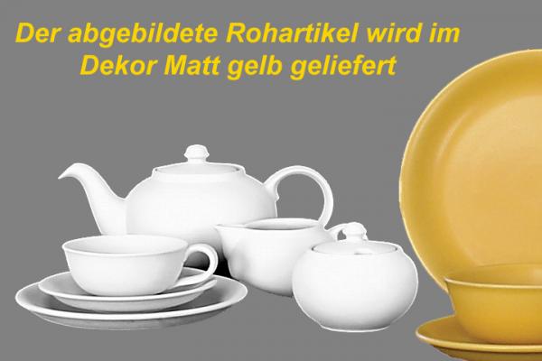 Teeservice 15-teilig matt gelb