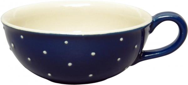 Teetasse Roxi groß blau 1 Punkt