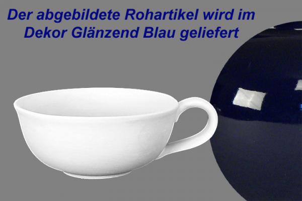 Teetasse Roxi groß glänzend blau