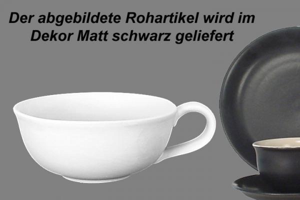 Teetasse Roxi groß matt schwarz