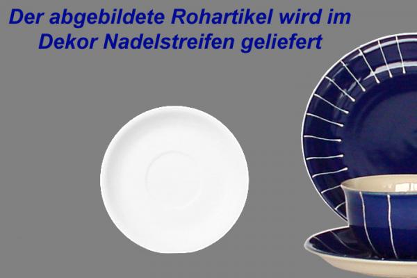 Untertasse 17 Nadelstreifen blau