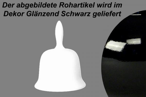 Tischglocke groß glänzend schwarz