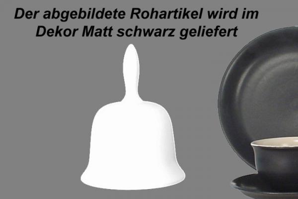 Tischglocke groß matt schwarz