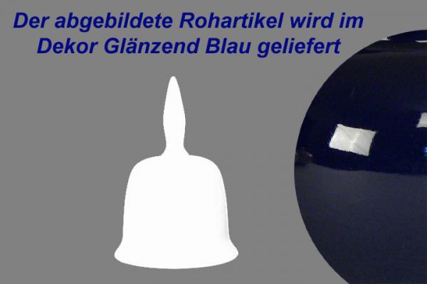 Tischglocke klein glänzend blau