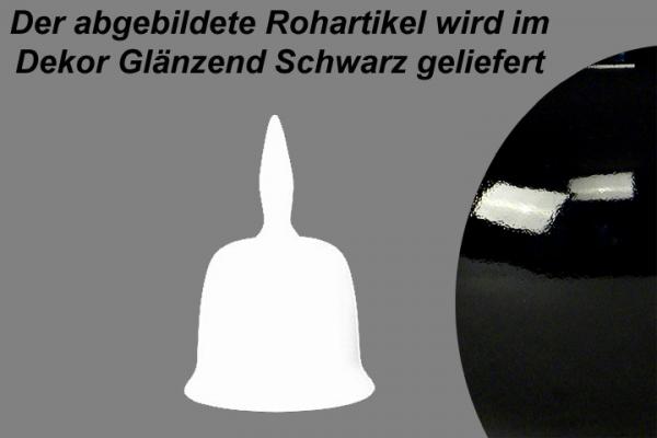 Tischglocke klein glänzend schwarz