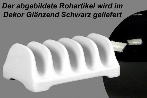 Toasthalter glänzend schwarz