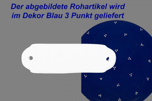 Türschild blau 3 Punkt