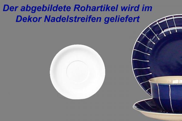 Untertasse 15 Nadelstreifen blau