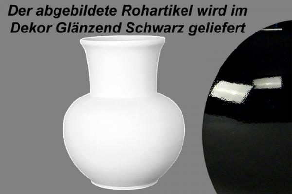 Vase Gr.III 15 glänzend schwarz