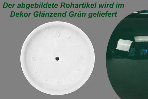 Wanduhr glänzend grün