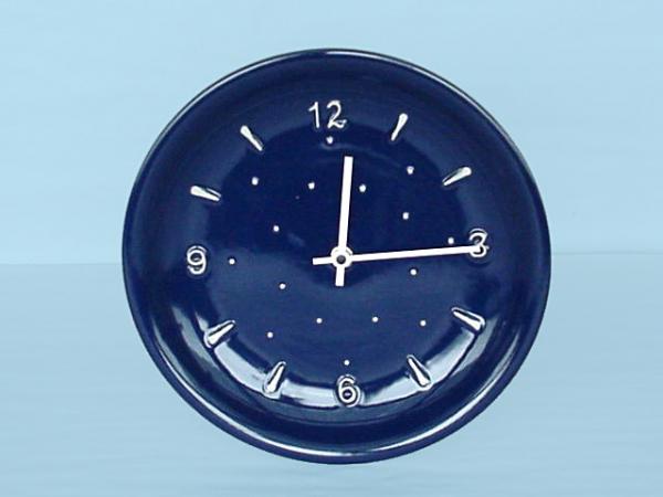 Wanduhr blau 1 Punkt