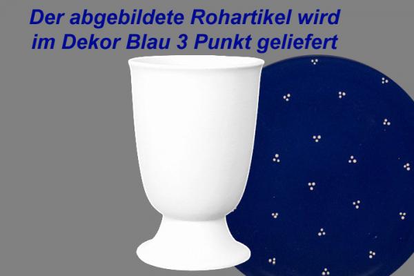 Weinbecher blau 3 Punkt