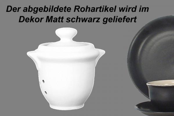 Zwiebeltopf matt schwarz