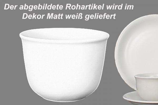 Übertopf 19 matt weiß