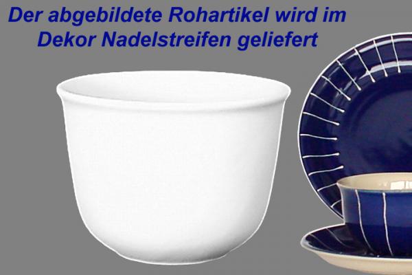 Übertopf 14 Nadelstreifen blau