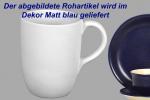 Cappuccinotasse matt blau