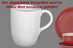 Cappuccinotasse matt bordeaux